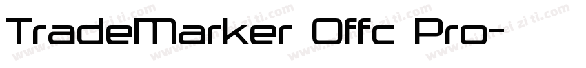 TradeMarker Offc Pro字体转换